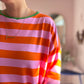 Kleid "BE YOURSELF" Stripes