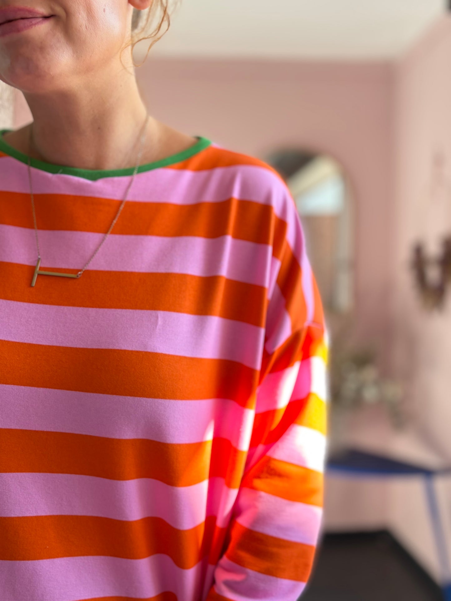 Kleid "BE YOURSELF" Stripes