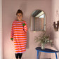 Kleid "BE YOURSELF" Stripes