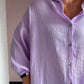 Oversized Musselinbluse