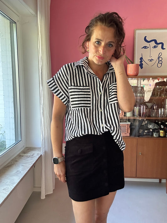 Musselinbluse Stripes
