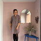 Karo Blusenkleid