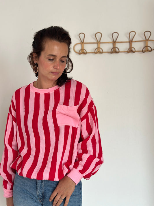 Musselin Sweater Colourblock