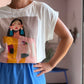 T Shirt „Lady in Blue “
