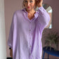 Oversized Musselinbluse
