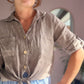 Leinen Bluse zum Knoten