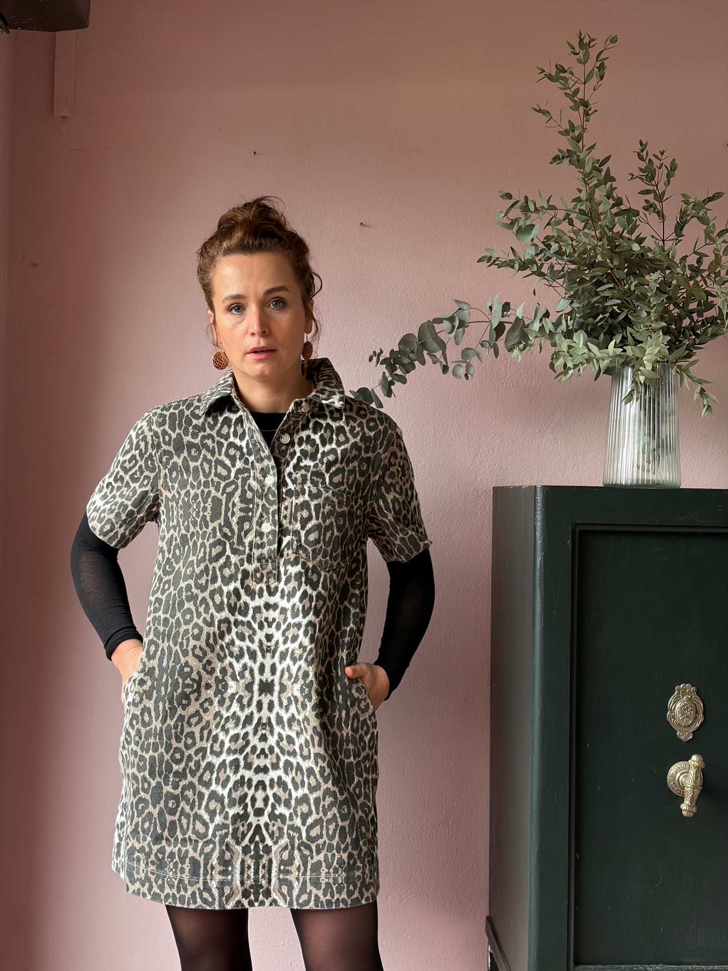 Jeanskleid “RILEY” im Leolook