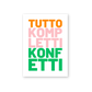 Postkarte - TUTTO KOMPLETTI KONFETTI