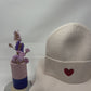 Set aus Beanie & Schal  "Mod. HEART"